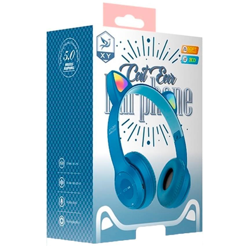 Auricular Bluetooth P47m Azul Oreja de Gato